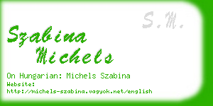 szabina michels business card